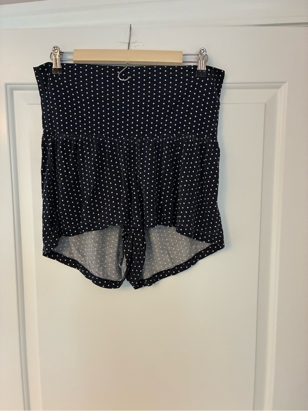 Old Navy Maternity Navy Blue Polka Dot Lounge Shorts